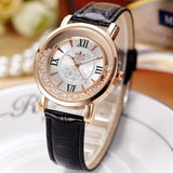 New Fashion Women Watches Leather Quartz Wristwatch Ladies Dress Rhinestone Watch Women Reloj Mujer Montre Femme Watches JY0491