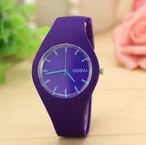 Perfect Gift watches for women Leisure Sports Candy-colored Jelly quartz-watch Silicone Strap ladies bracelet watch relogio