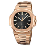 patek Men watch top luxury brand quartz watch military stainless steel sports diving casual fashion clock man waterproof watch