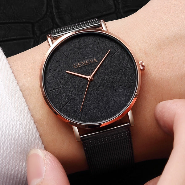 Top Brand Womens Watches Luxury Quartz Casual Watch Women Stainless Steel Mesh Strap Ultra Thin Dial Clock relogio masculino
