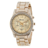 Fashion women's watches ladies wrist watches Faux Chronograph Quartz Plated Classic Round Ladies Women Crystals Watch