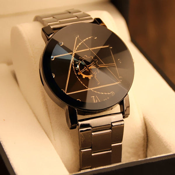 Gofuly 2019 New Luxury Watch Fashion Stainless Steel Watch for Man Quartz Analog Wrist Watch Orologio Uomo Hot Sales