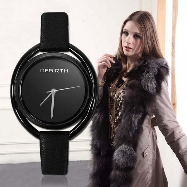 REBIRTH Women's Watch 2018 Luxury Top Brand Bayan Kol Saati Fashion Ladies Watches For Women Bracelet Rose Gold zegarek damski