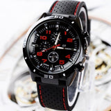 2019 Luxury Brand rubber Quartz Watch Women Men Ladies Fashion Wrist Watch Wristwatches three-eyes relogio feminino masculino