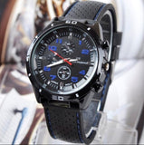 2019 Luxury Brand rubber Quartz Watch Women Men Ladies Fashion Wrist Watch Wristwatches three-eyes relogio feminino masculino