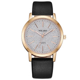 Top Brand High Quality Fashion Womens Ladies Simple Watches Geneva Faux Leather Analog Quartz Wrist Watch clock saat Gift
