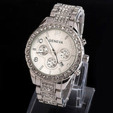Watches Women Fashion Luxury Brand Wristwatches Relogio Feminino  Ladies Gold Steel Quartz Watch Geneva Casual Crystal Rhineston