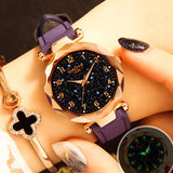 Fashion Women Watches 2019 Best Sell Star Sky Dial Clock Luxury Rose Gold Women's Bracelet Quartz Wrist Watches New Dropshipping