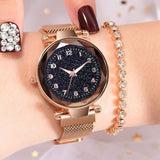 Luxury Luminous Women Watches Starry Sky Magnetic Female Wristwatch Waterproof Rhinestone Clock relogio feminino montre femme