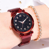 Luxury Luminous Women Watches Starry Sky Magnetic Female Wristwatch Waterproof Rhinestone Clock relogio feminino montre femme