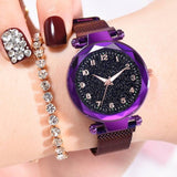 Luxury Luminous Women Watches Starry Sky Magnetic Female Wristwatch Waterproof Rhinestone Clock relogio feminino montre femme