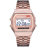 Relogio Feminino Womens Watches Men LED Digital Waterproof Quartz Watch Dress Golden Wristwatch Montre Femme Acier Inoxydable