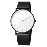 Montre Femme Modern Fashion Reloj Mujer Black Quartz Watch Women Mesh Stainless Steel Bracelet Casual Wrist Watch for Woman