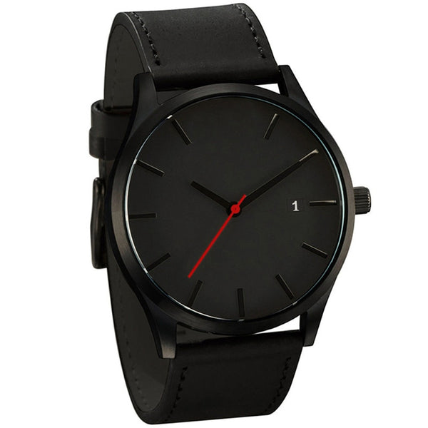 Relogio Masculino 2019 Men Quartz Watch Military Sport Wristwatch Leather Strap Mens Reloj Complete Calendar Watches Homme Saati