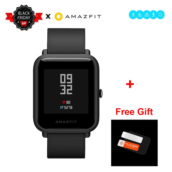 [EU STOCK] Global version Xiaomi Huami Amazfit BIP BIT PACE GPS IP68 Waterproof Youth Smart watch 1.28" Color Screen Smartwatch