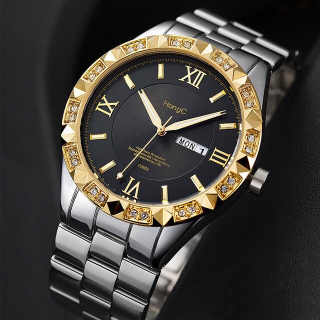 YAZOLE Diamonds Quartz Watch Men Watches Top Brand Luxury Dress Wristw ...