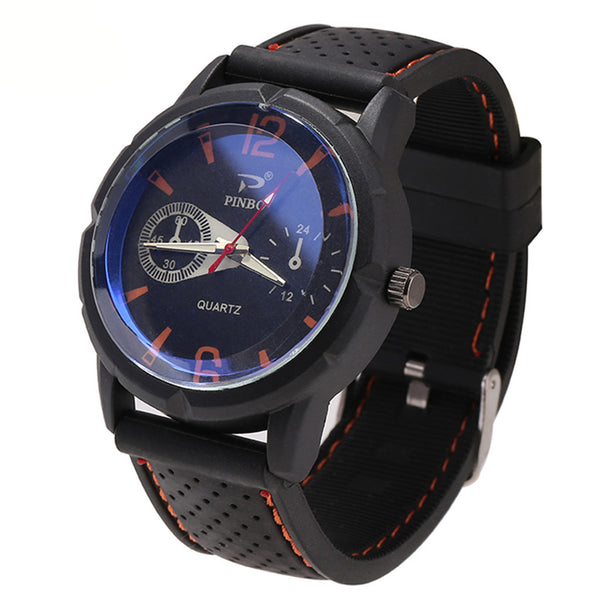 fashion Sports Silicone Strap Men's Wrist Watches Orologio Uomo Mens Watches Casual Top Brand Luxury Watch Men New Sports Clock