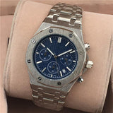 All Subdials Work Hot Mens Watches Stainless Steel Quartz Wristwatches Stopwatch Luxury Watch Top Brand relogies for men Best Valentine Gift